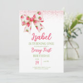Invitation Anniversaire de la Bow fraise (Debout devant)