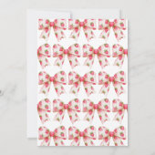 Invitation Anniversaire de la Bow fraise (Dos)