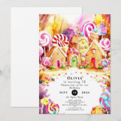 Invitation Anniversaire de la canyland pour enfants (Devant / Derrière)