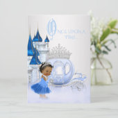 Invitation Anniversaire de la Cendrillon afro-américaine (Debout devant)