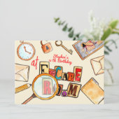 Invitation Anniversaire de la chambre d'évasion (Debout devant)