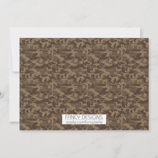 Invitation Anniversaire de la chasse (Dos)