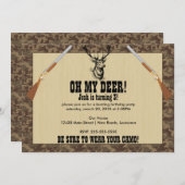 Invitation Anniversaire de la chasse (Devant / Derrière)