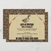 Invitation Anniversaire de la chasse au canard (Devant / Derrière)