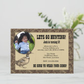 Invitation Anniversaire de la chasse au canard (Debout devant)