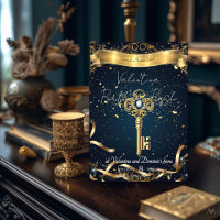 Anniversaire de la clé mystique | Elegant Gold & N
