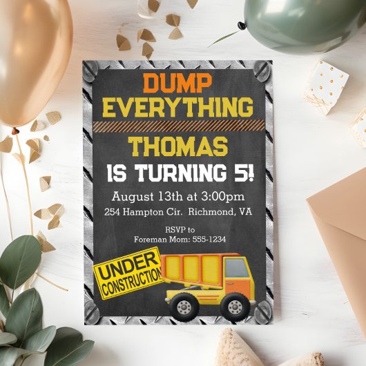 Invitation Anniversaire de la construction