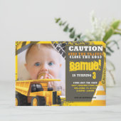 Invitation Anniversaire de la construction avec photo (Debout devant)