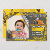 Invitation Anniversaire de la construction avec photo (Devant / Derrière)