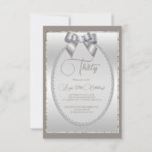 Invitation Anniversaire de la corneille à bijoux en argent él (Devant)