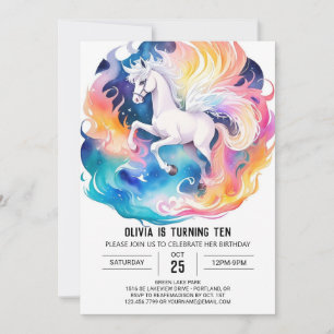 Invitation Anniversaire de la Corse Whimsical pour enfants