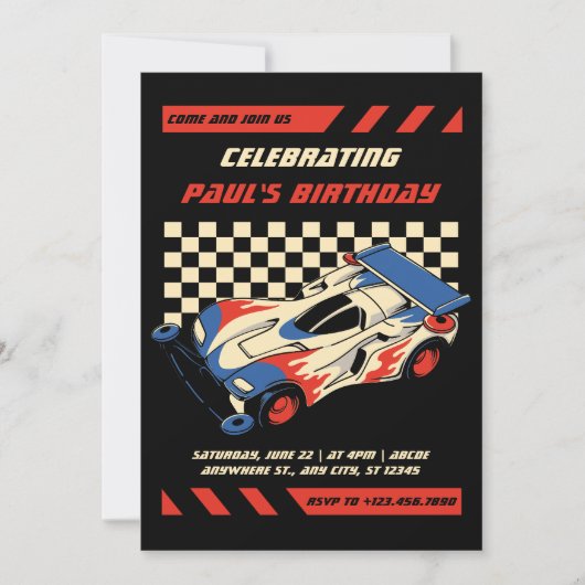 Invitation Anniversaire de la course (Devant)