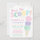 Invitation Anniversaire de la crème glacée (Devant)