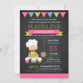 Invitation Anniversaire de la cuisson | Décoration de gâteaux (Devant)