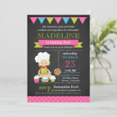 Invitation Anniversaire de la cuisson | Décoration de gâteaux (Debout devant)