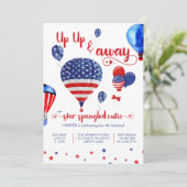 Invitation Anniversaire de la Cutie en étoile vers le haut et (Debout devant)