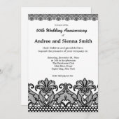 Invitation Anniversaire de la dentelle (Devant / Derrière)