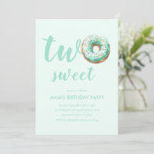 Invitation Anniversaire de la Donut verte (Debout devant)