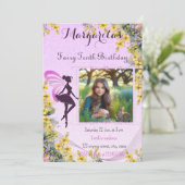 Invitation Anniversaire de la fée magique (Debout devant)