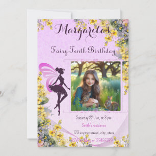 Invitation Anniversaire de la fée magique