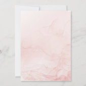 Invitation Anniversaire de la femme rose Gold (Dos)