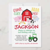 Invitation Anniversaire de la ferme (Devant)