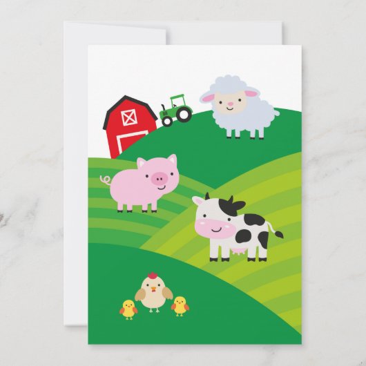 Invitation Anniversaire de la ferme (Dos)