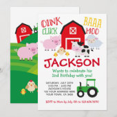 Invitation Anniversaire de la ferme (Devant / Derrière)