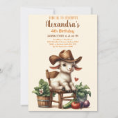 Invitation Anniversaire de la ferme Cute Barnyard (Devant)