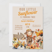 Invitation Anniversaire de la ferme des tournesols (Devant)