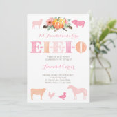 Invitation Anniversaire de la ferme MacDonald EIEIEIO (Debout devant)