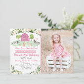 Invitation Anniversaire de la ferme rose (Debout devant)