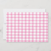 Invitation Anniversaire de la ferme rose (Dos)