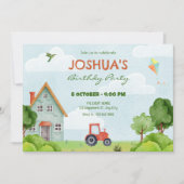 Invitation anniversaire de la ferme verte (Devant)