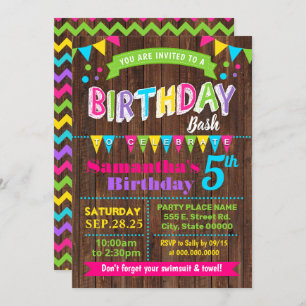 Invitation Anniversaire de la fête de Bassh