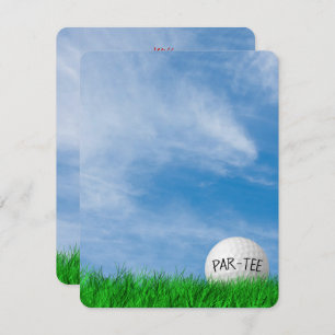 Invitation Anniversaire de la fête de golf