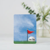 Invitation Anniversaire de la fête de golf (Debout devant)