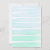 Invitation Anniversaire de la fête de la piscine (Dos)