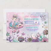 Invitation Anniversaire de la fête de la piscine aux sirènes  (Devant)