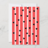 Invitation Anniversaire de la fête de la pizza dessinée à la  (Dos)