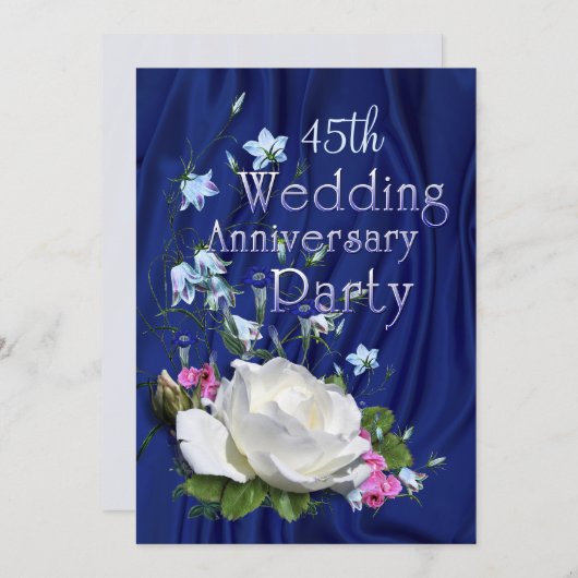 Invitation Anniversaire de la fête de la Rose blanche (Devant / Derrière)