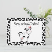 Invitation Anniversaire de la fête de la vache (Debout devant)