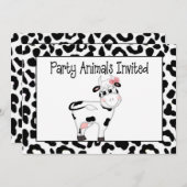 Invitation Anniversaire de la fête de la vache (Devant / Derrière)