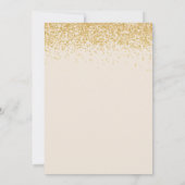 Invitation Anniversaire de la fête d'or et noir Invitat perso (Dos)