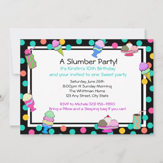 Invitation Anniversaire de la fête du dimanche (Devant)