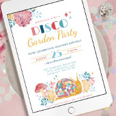 Invitation Anniversaire de la fête du Jardin Disco