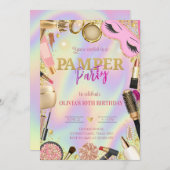 Invitation Anniversaire de la fête du Pamper (Devant / Derrière)
