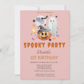 Invitation Anniversaire de la fête Éffrayante citrouille (Devant)