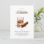 Invitation Anniversaire de la fête Masculine Adulte (Debout devant)