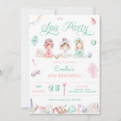 Invitation Anniversaire de la fête spa (Devant)